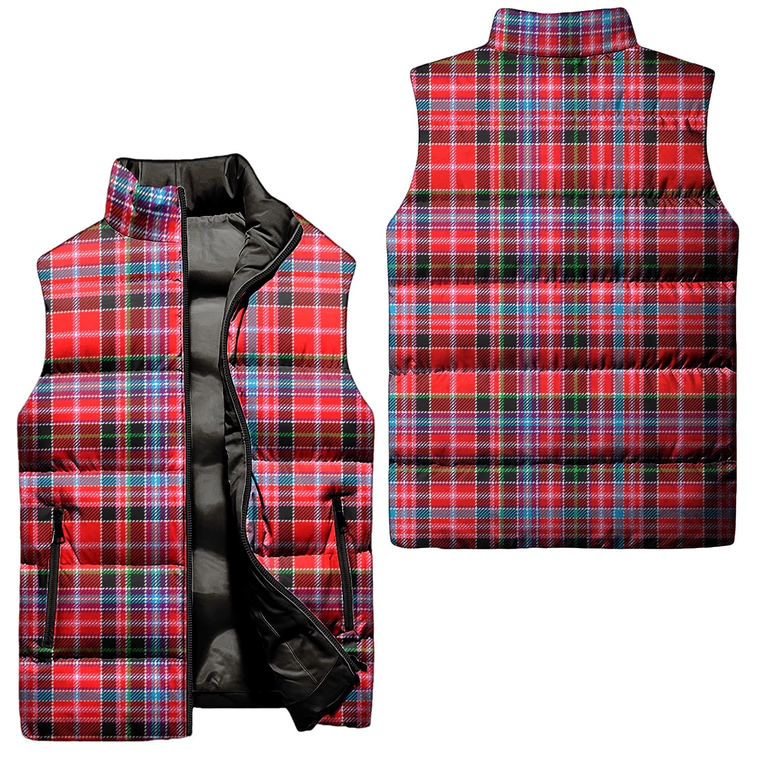 Straiton Tartan Sleeveless Puffer Jacket Unisex - Tartanvibesclothing