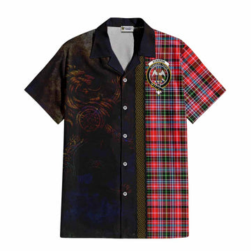 Straiton Tartan Family Crest Hawaiian Shirt Alba Gu Brath Be Brave Lion Ancient Style Kid - Tartan Vibes Clothing