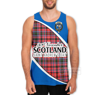 Straiton Family Crest Tartan Men's Tank Top Celebrate Saint Andrew's Day in Style