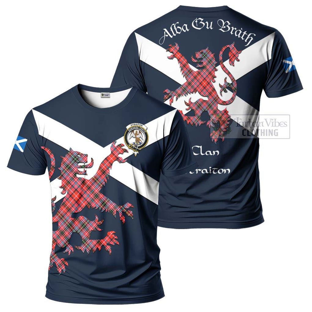 Tartan Vibes Clothing Straiton Tartan Lion Rampant T-Shirt – Proudly Display Your Heritage with Alba Gu Brath and Clan Name