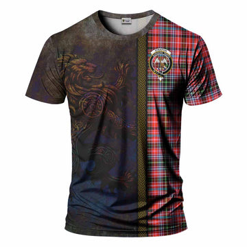 Straiton Tartan Family Crest T-Shirt Alba Gu Brath Be Brave Lion Ancient Style Kid's Shirt - Tartan Vibes Clothing