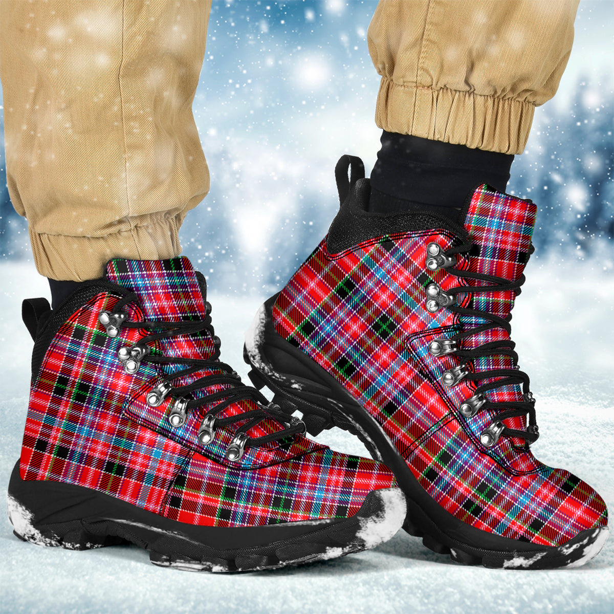 Straiton Tartan Alpine Boots - Tartanvibesclothing