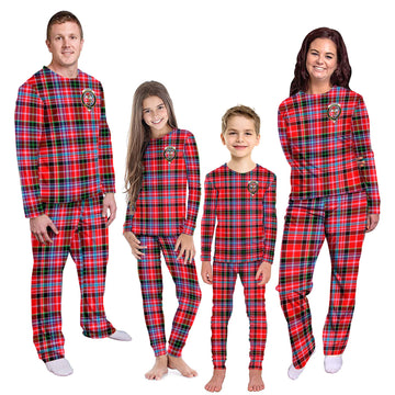 Straiton Tartan Pajamas Family Set with Family Crest