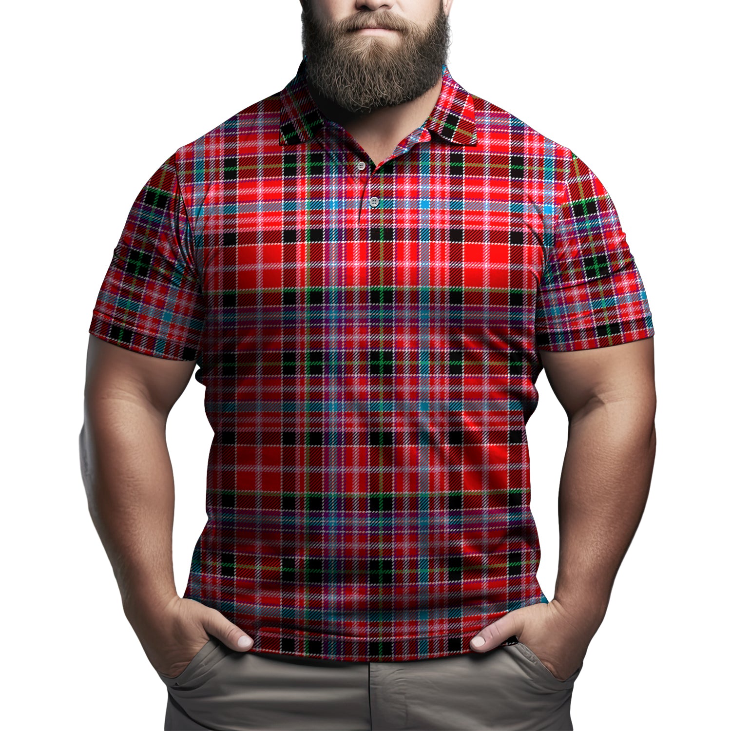 Straiton Tartan Mens Polo Shirt Kid - Tartan Vibes Clothing