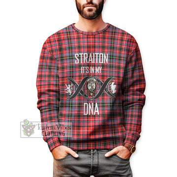 Straiton Tartan Sweatshirt with Family Crest DNA In Me Style