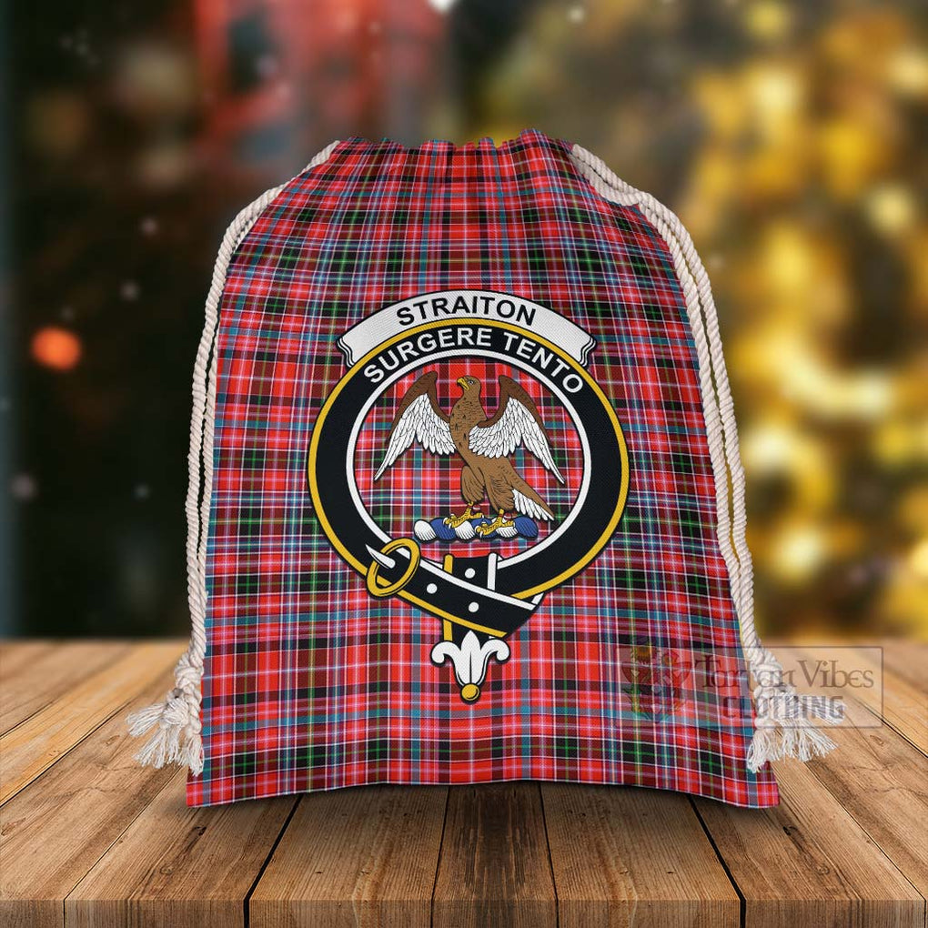 Tartan Vibes Clothing Straiton Tartan Christmas Santa's Bag with Family Crest