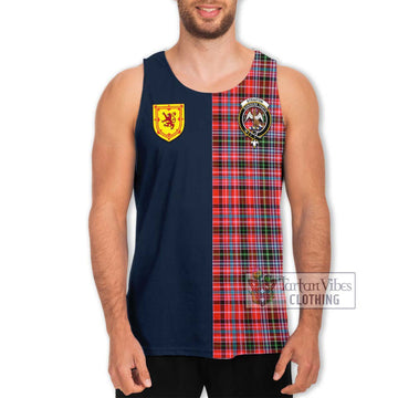 Straiton Tartan Men's Tank Top Alba with Scottish Lion Royal Arm Half Style