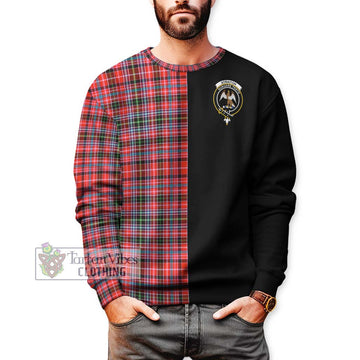 Straiton Tartan Sweatshirt with Family Crest and Half Of Me Style