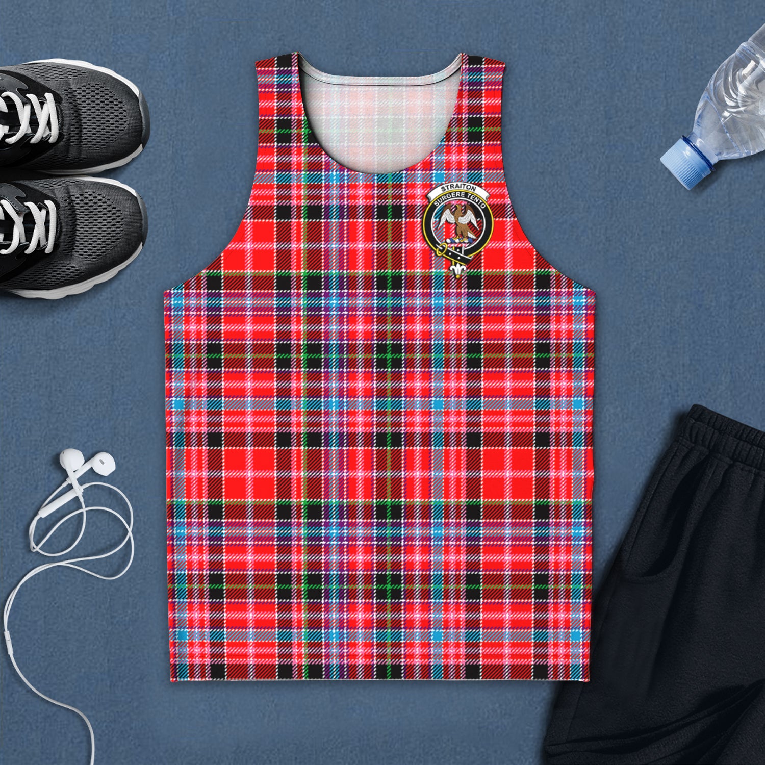 straiton-tartan-mens-tank-top-with-family-crest