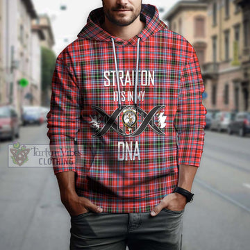 Straiton Tartan Hoodie with Family Crest DNA In Me Style