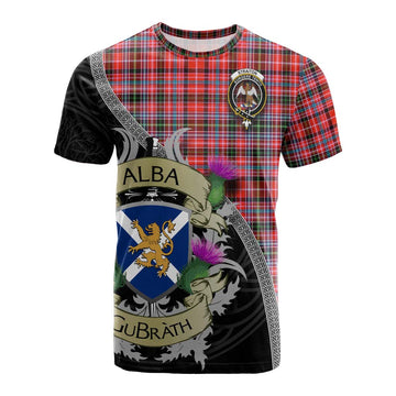 Straiton Tartan Family Crest Cotton T-shirt Lion Rampant Royal Thistle Shield Celtic Inspired Kid's Shirt - Tartan Vibes Clothing