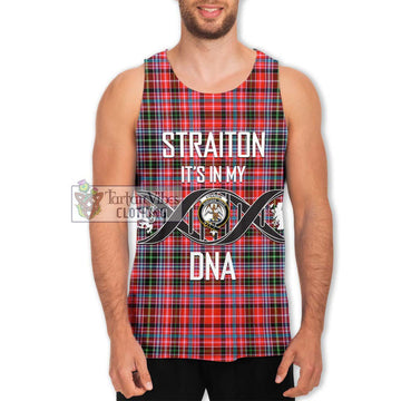 Straiton Tartan Men's Tank Top with Family Crest DNA In Me Style