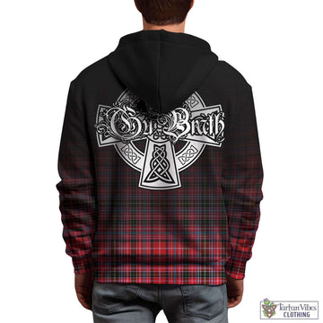 Straiton Tartan Hoodie Featuring Alba Gu Brath Family Crest Celtic Inspired