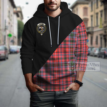 Straiton Tartan Hoodie with Family Crest and Military Logo Style