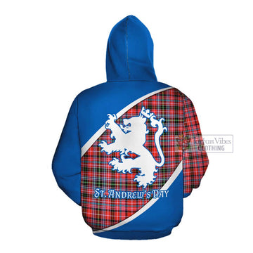 Straiton Family Crest Tartan Cotton Hoodie Celebrate Saint Andrew's Day in Style