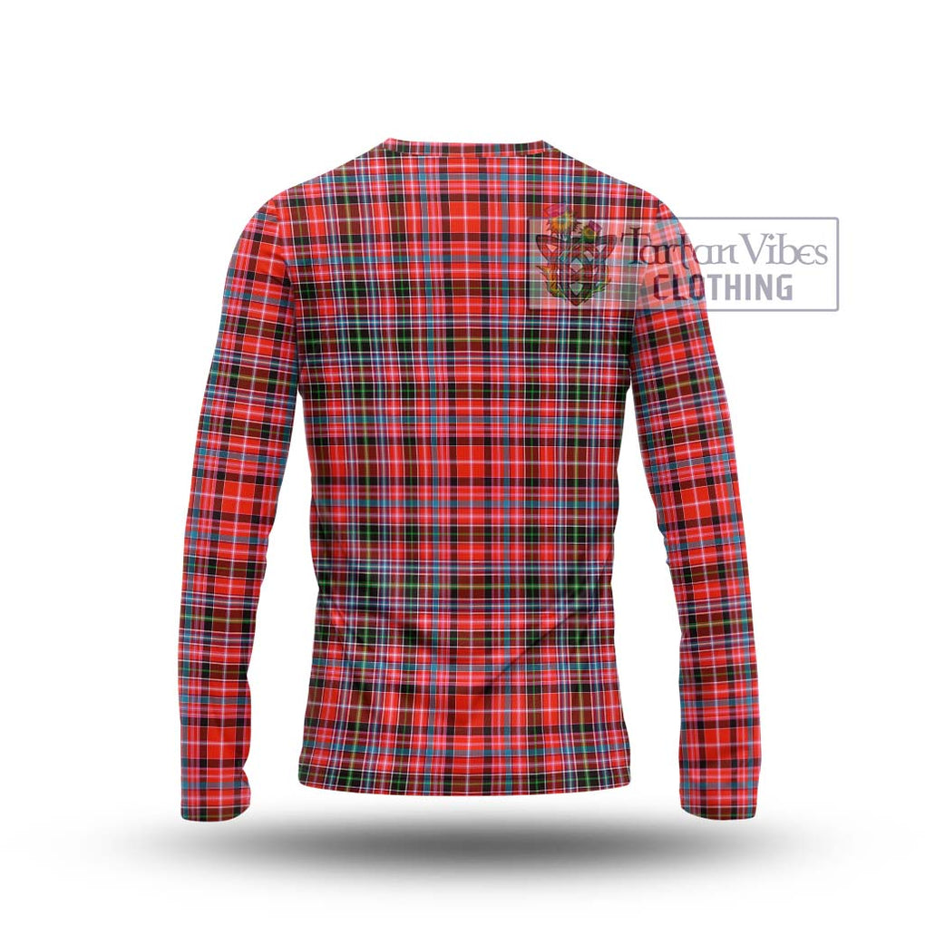 Straiton Tartan Long Sleeve T-Shirt with Family Crest DNA In Me Style - Tartanvibesclothing Shop