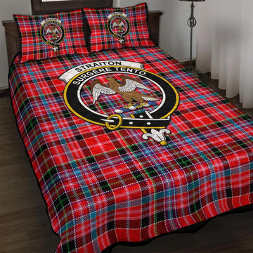 Straiton Tartan Quilt Bed Set with Family Crest