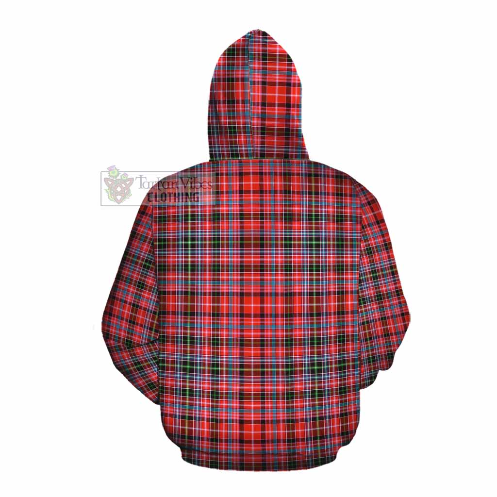 Tartan Vibes Clothing Straiton Tartan Cotton Hoodie with Family Crest DNA In Me Style