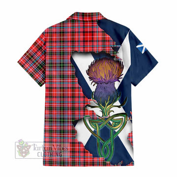 Straiton Tartan Family Crest Hawaiian Shirt Scottish Thistle Celtic Inspired - Tartan Vibes Clothing