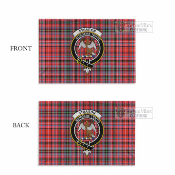 Straiton Tartan House Flag with Family Crest