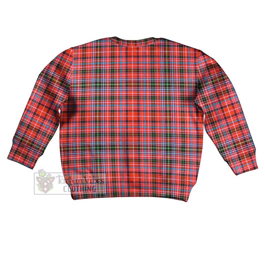 Tartan Vibes Clothing Straiton Tartan Kid Ugly Sweater with Family Crest