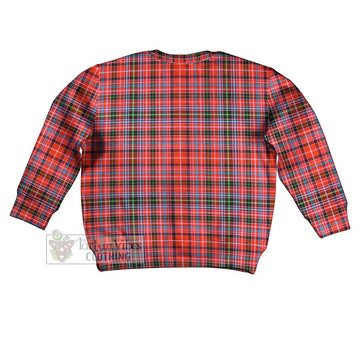 Straiton Tartan Kid Ugly Sweater with Family Crest