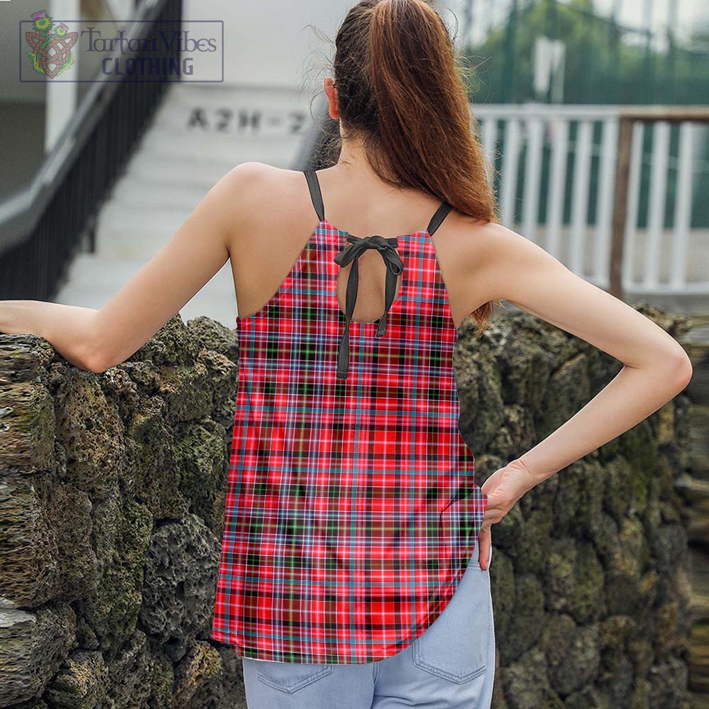 Tartan Vibes Clothing Straiton Tartan Loose Halter Neck Camisole