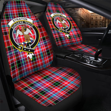 Straiton Tartan Car Seat Cover with Family Crest - Tartan Vibes Clothing