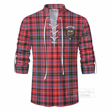 Straiton Tartan Ghillie Kilt Shirt with Family Crest DNA In Me Style