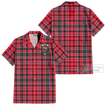 Straiton Tartan Cotton Hawaiian Shirt with Family Crest