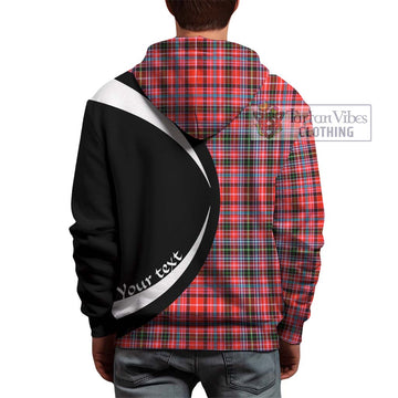 Straiton Tartan Hoodie with Family Crest Circle Style