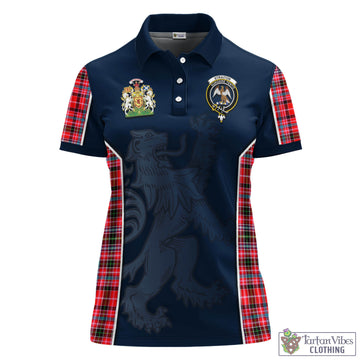 Straiton Tartan Women's Polo Shirt with Family Crest and Lion Rampant Vibes Sport Style