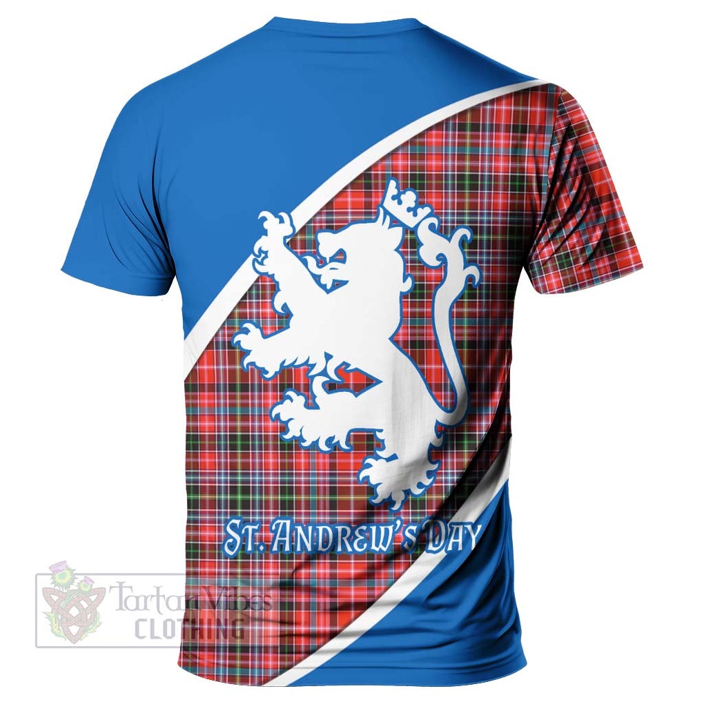 Tartan Vibes Clothing Straiton Family Crest Tartan T-Shirt Celebrate Saint Andrew's Day in Style