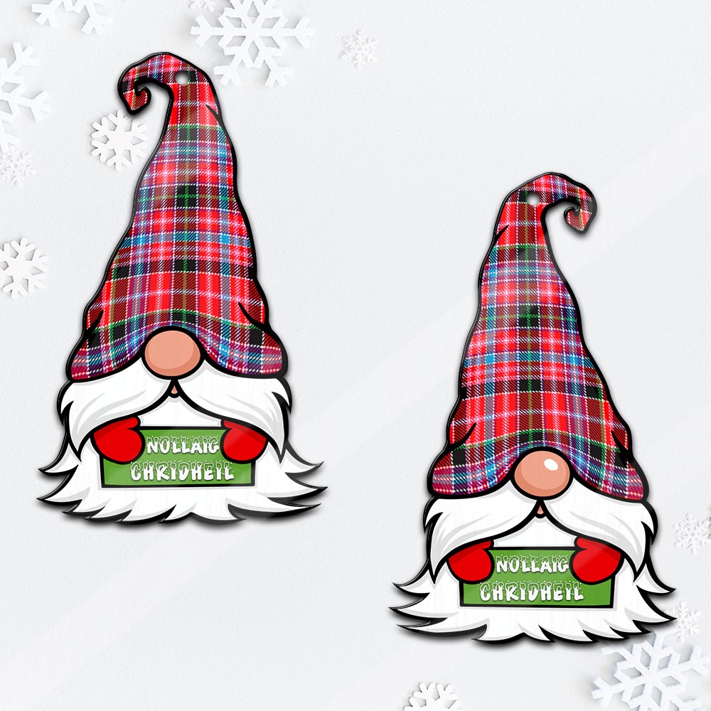 Straiton Gnome Christmas Ornament with His Tartan Christmas Hat - Tartan Vibes Clothing