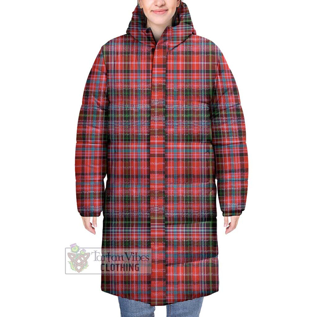 Tartan Vibes Clothing Straiton Tartan Long Down Jacket