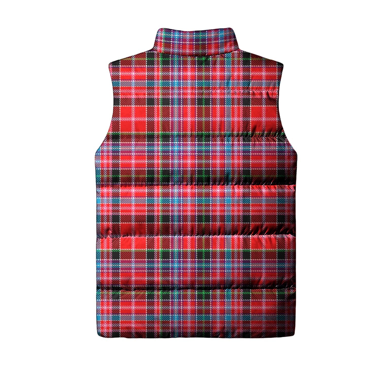 Straiton Tartan Sleeveless Puffer Jacket with Family Crest - Tartanvibesclothing