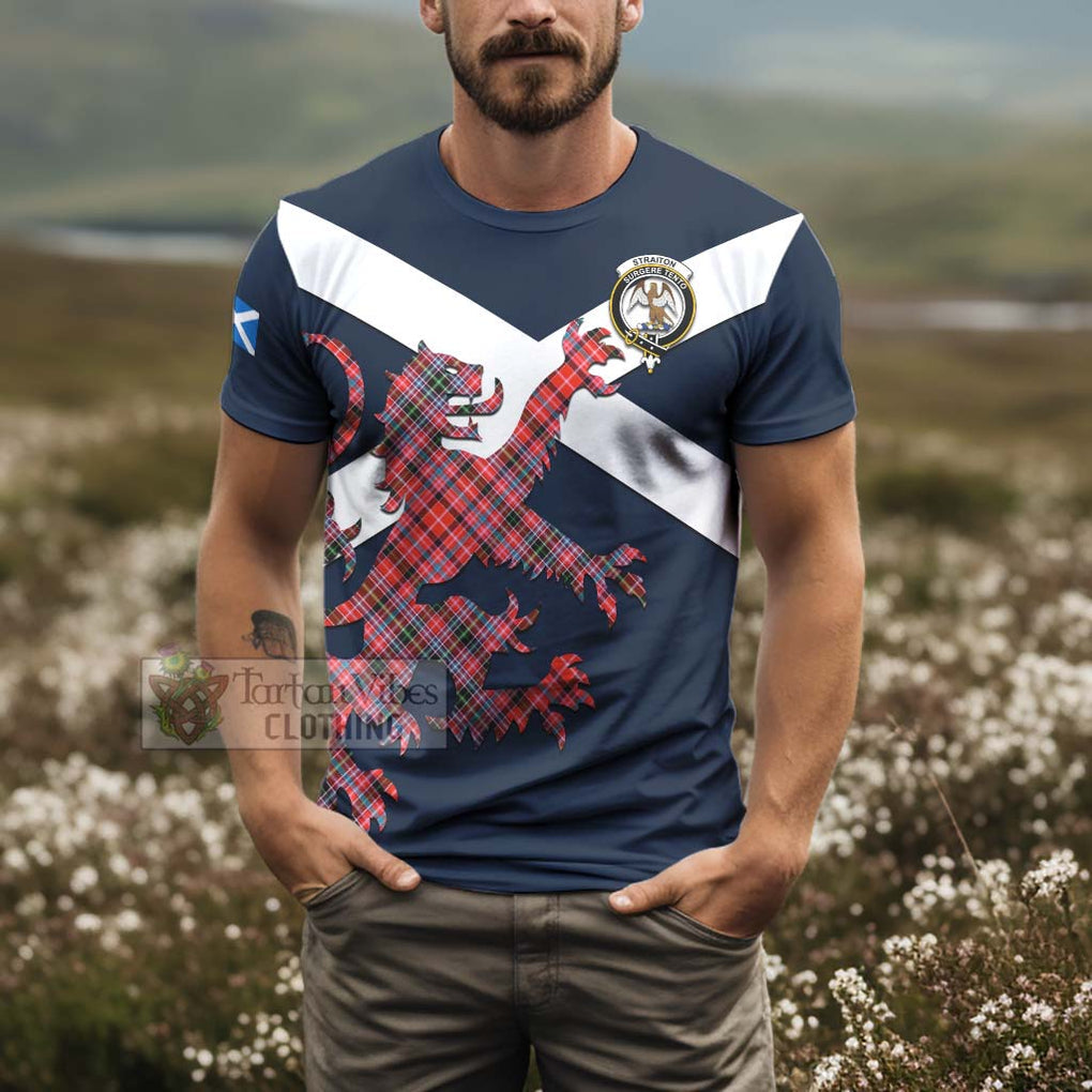 Tartan Vibes Clothing Straiton Tartan Lion Rampant T-Shirt – Proudly Display Your Heritage with Alba Gu Brath and Clan Name