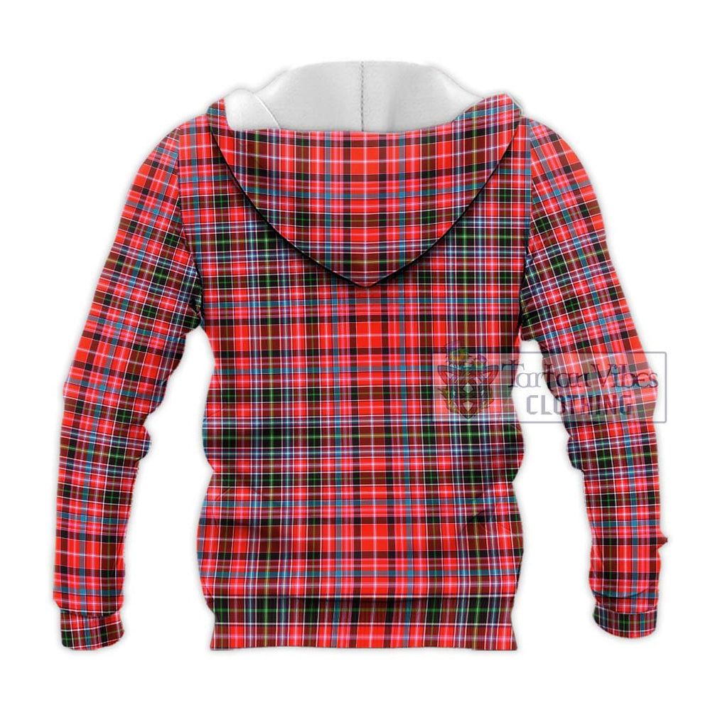 Straiton Tartan Knitted Hoodie with Family Crest DNA In Me Style - Tartanvibesclothing Shop