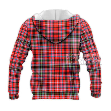 Straiton Tartan Knitted Hoodie with Family Crest DNA In Me Style