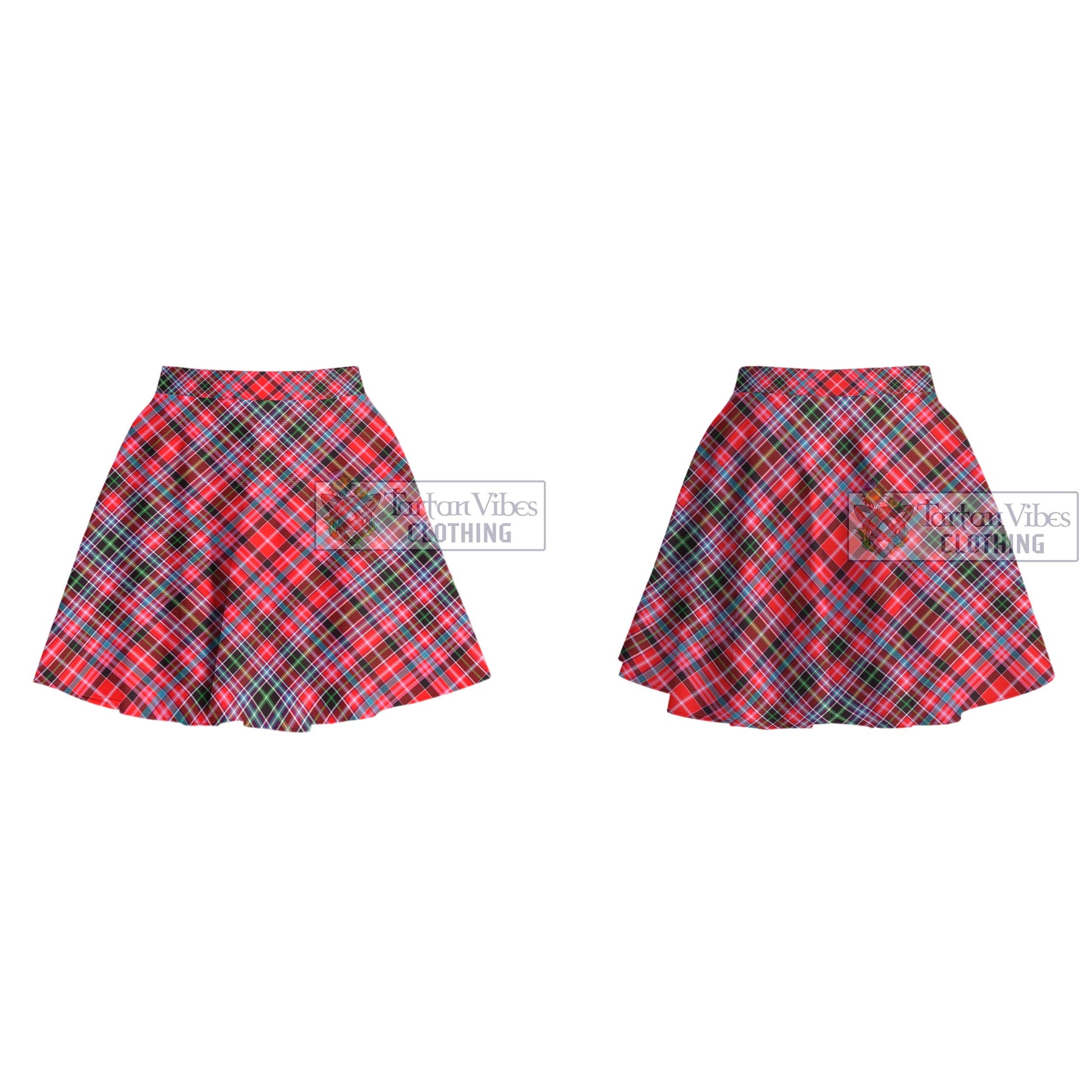 Tartan Vibes Clothing Straiton Tartan Women's Plated Mini Skirt