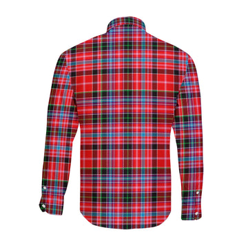 Straiton Tartan Long Sleeve Button Up Shirt with Family Crest