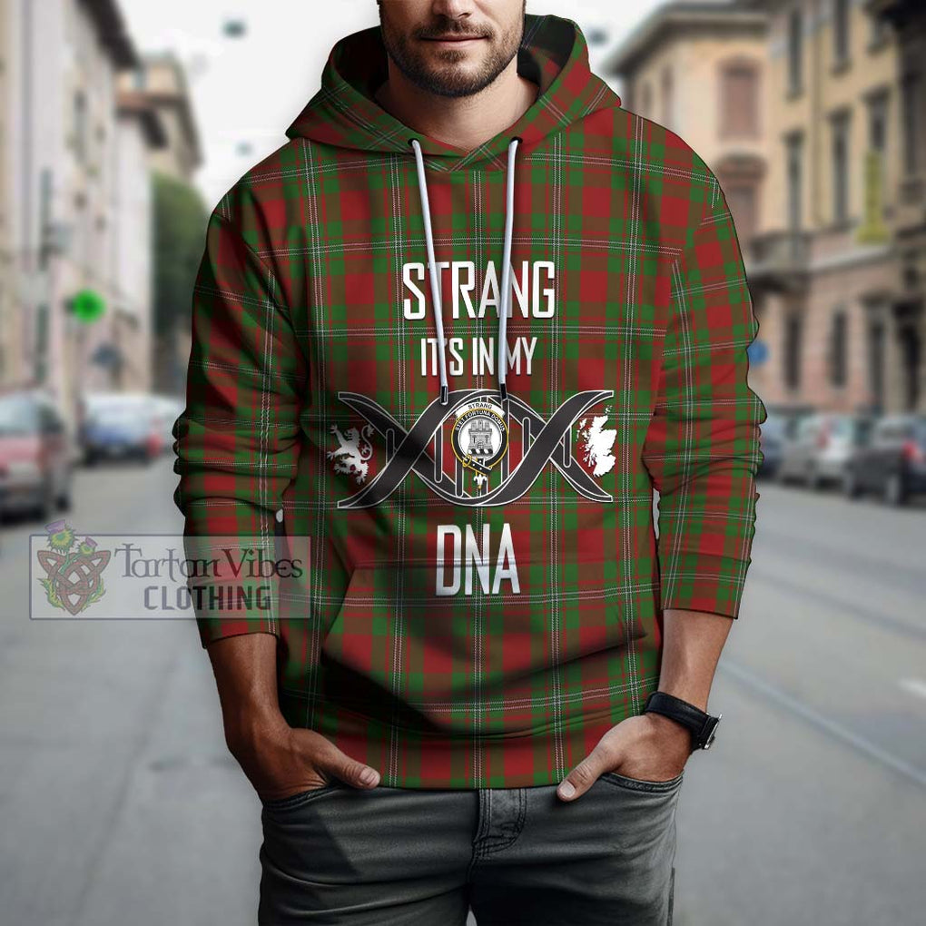 Strang Tartan Hoodie with Family Crest DNA In Me Style Pullover Hoodie - Tartanvibesclothing Shop