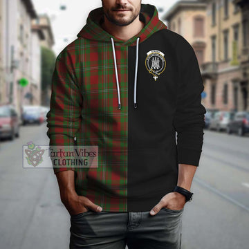 Strang Tartan Hoodie with Family Crest and Half Of Me Style