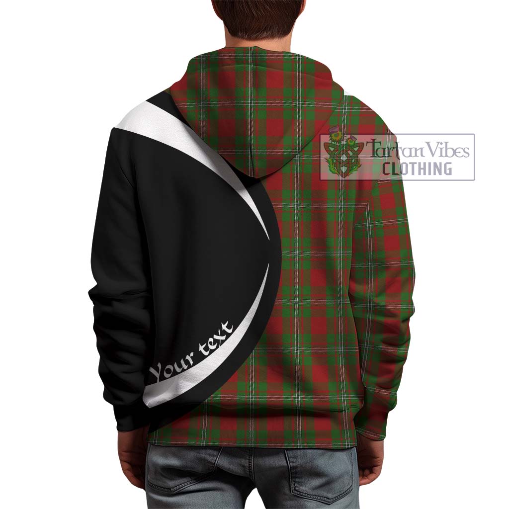 Strang Tartan Hoodie with Family Crest Circle Style - Tartan Vibes Clothing