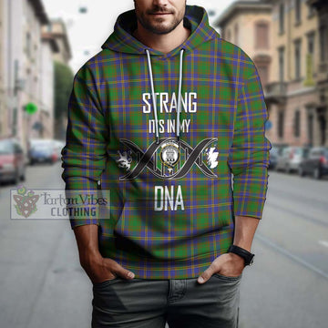 Strang of Balkaskie Tartan Hoodie with Family Crest DNA In Me Style