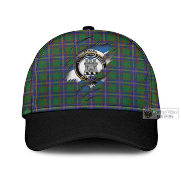 Strang of Balkaskie Tartan Classic Cap with Family Crest In Me Style