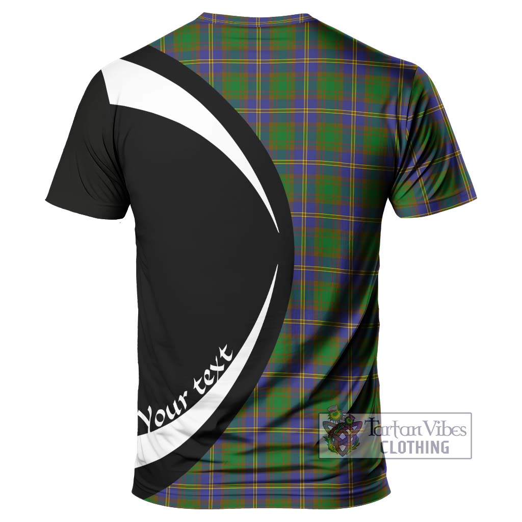 Tartan Vibes Clothing Strang of Balkaskie Tartan T-Shirt with Family Crest Circle Style