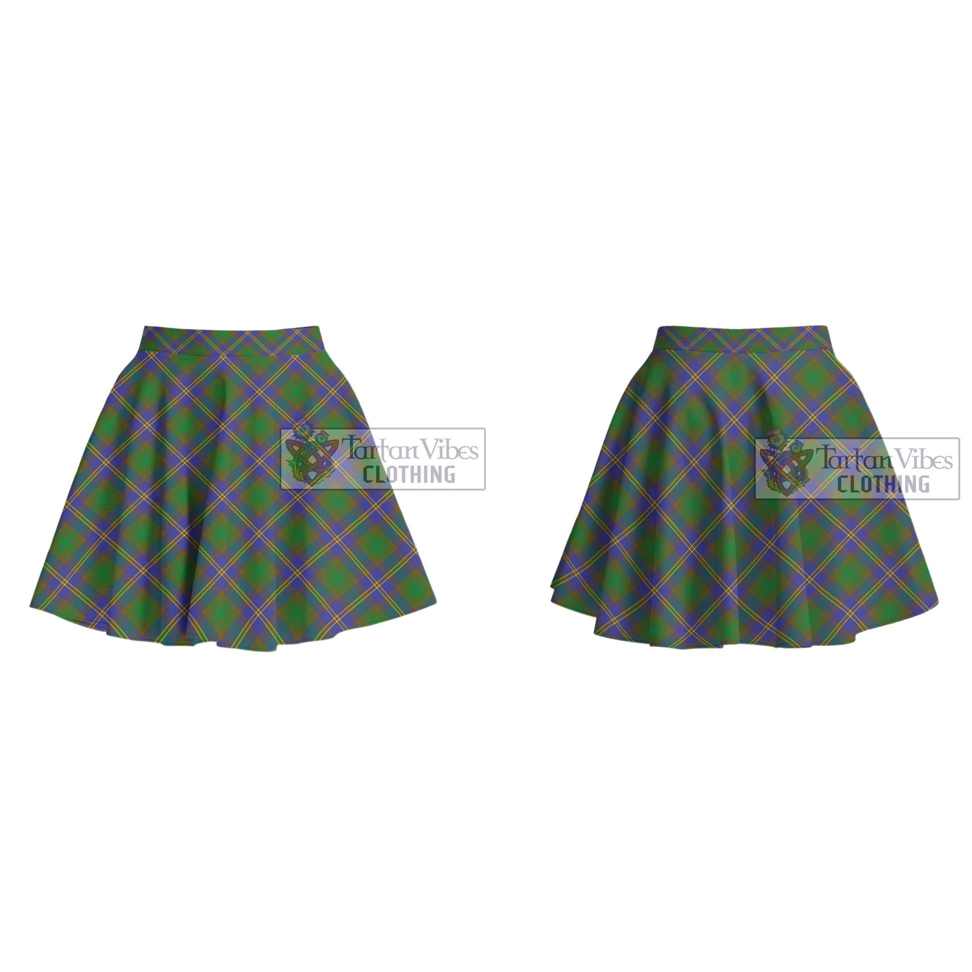 Tartan Vibes Clothing Strang of Balkaskie Tartan Women's Plated Mini Skirt