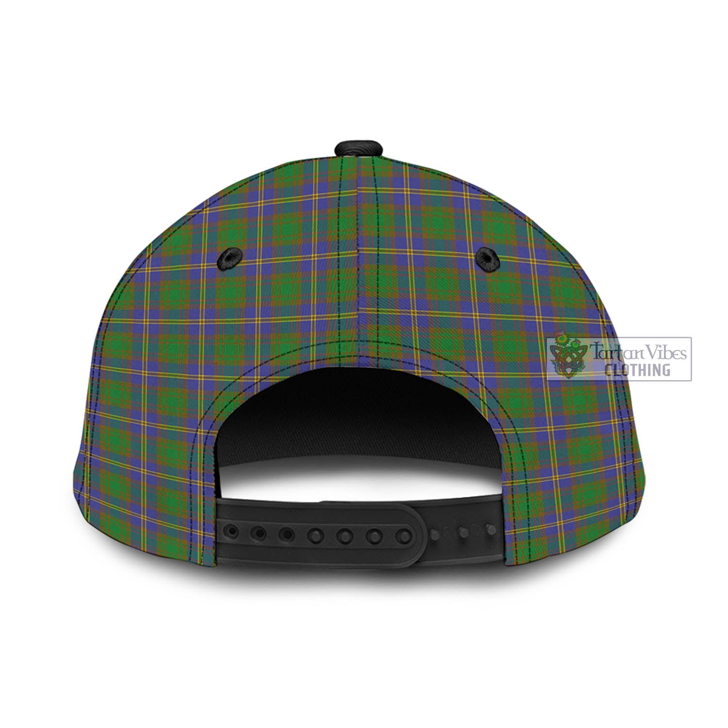 Tartan Vibes Clothing Strang of Balkaskie Tartan Classic Cap with Family Crest In Me Style