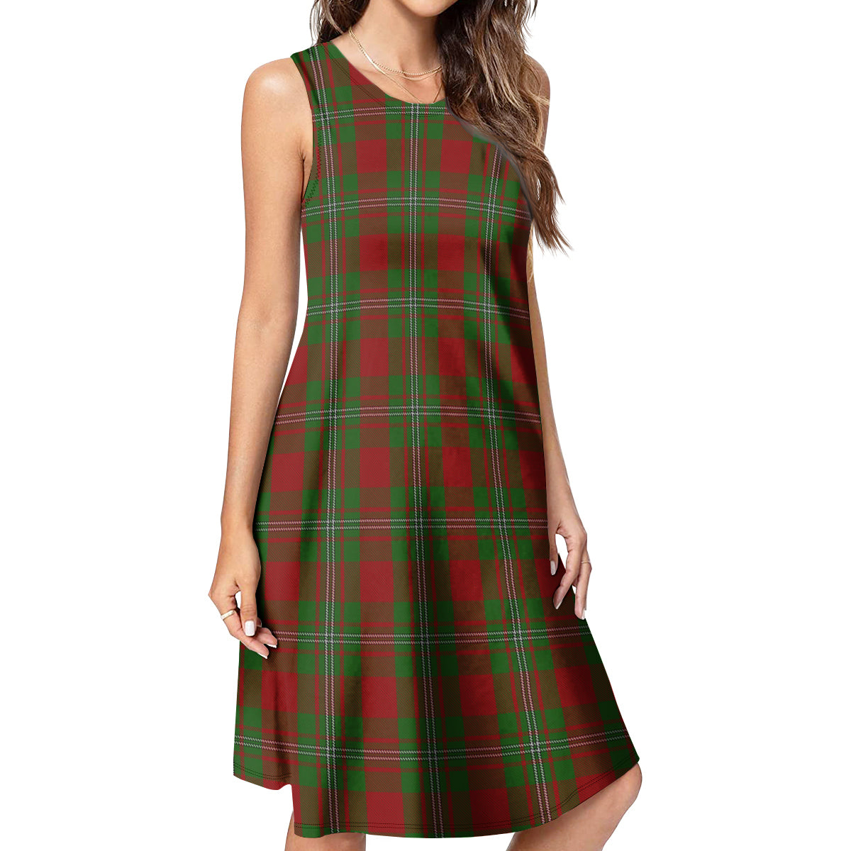 Strange (Strang) Tartan Womens Casual Dresses 4XL - Tartan Vibes Clothing